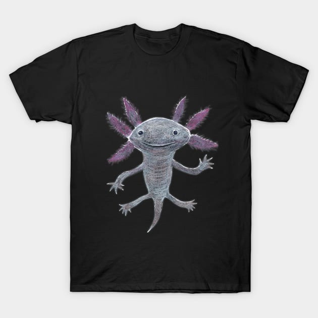 Axolotl T-Shirt by Bwiselizzy